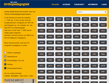 Tablet Screenshot of 100jaarorthopedagogiek.nl